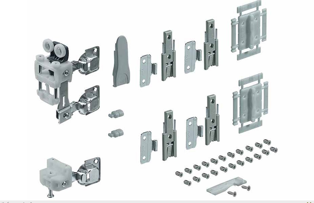 Комплект фурнитуры Wingline L 25 кг, самозакрывание, R