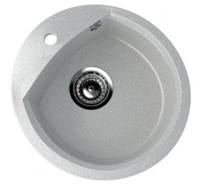 Мойка ULGRAN U-407-310 круглая  серый