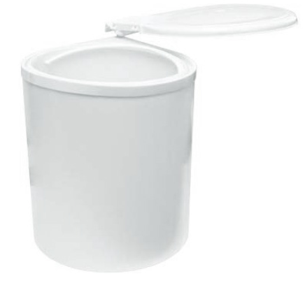 Ведро для мусора (11л), пластик белый, 97B SALE