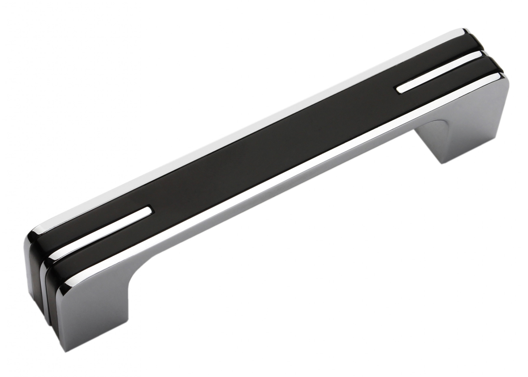 BRD RS267CP/BL.4 ручка-скоба 160 мм MONOHROME хром полированный/черный (заказ)