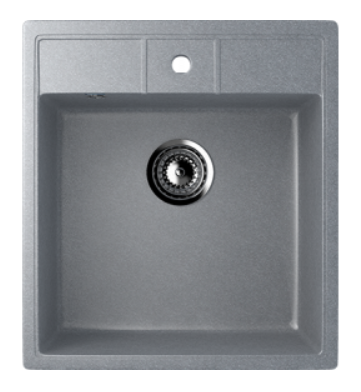 Мойка ULGRAN U-406-342 квадратная  графитовый