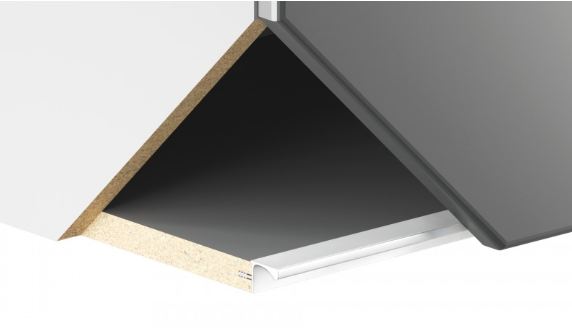 BRD RP052W.1/000/4100 врезной профиль L 4100мм GOLA BALANCE белый