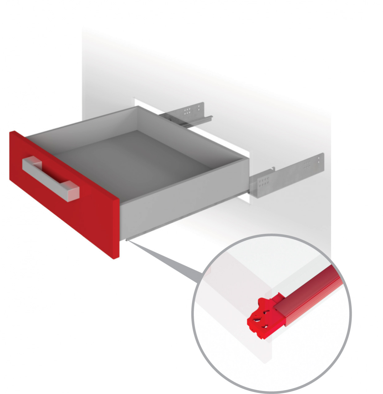 BRD DB4461/Zn направляющие скрытого монтажа 550 (снято)