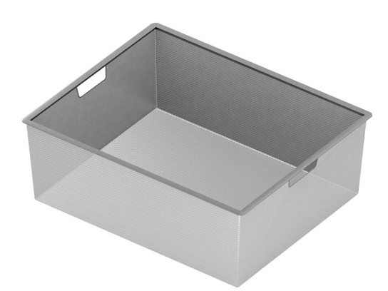 Аристо Корзина мелкосетчатая на 2 рельса 527*427 Н=185 мм  МЕТАЛЛИК GSA 0272/113 (заказ)