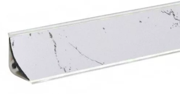 KORNER мини-бортик для столешниц 15*15*3000мм, LB-15 Мрам. маркв. бел. 20-15-0-6156 (углы 600) (зак)