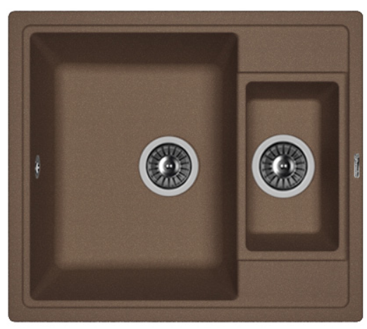 Мойка FLORENTINA Липси К 580*510*217  мокко (стоп-лист)