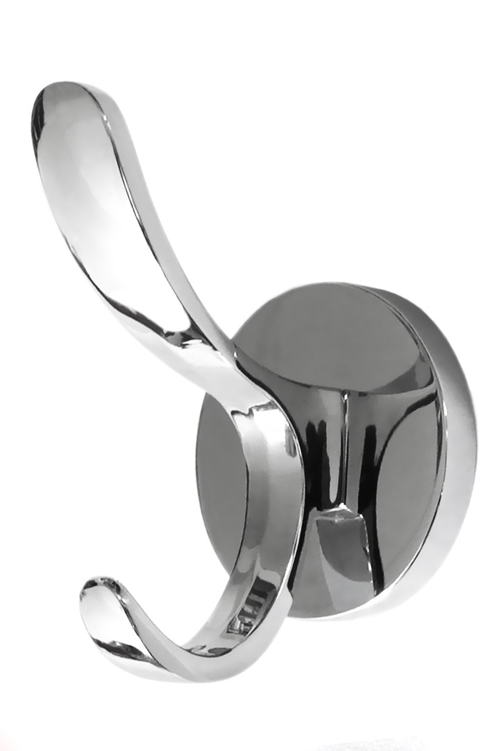 BRD K204.06CP.8 Крючок BRUNO 2-х рожковый хром (заказ)