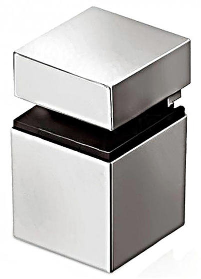 полкодержатель квадрат малый матовый хром (стоп-лист)