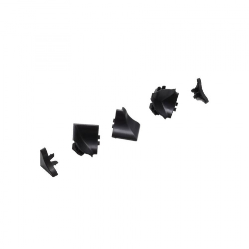 заглушки+углы Rehau к мини бортику 98104 Compact Line черный