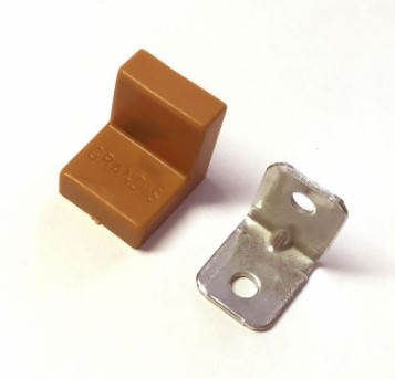 GRANDIS Уголок металлический + накладка 20*20 вишня SALE