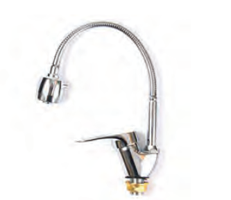 смеситель РОТАТО P5813 гибкий излив   хром