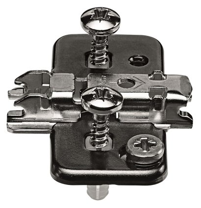 BLUM планка CLIP, крест, подъем 0мм, крепление EXPANDO, черный оникс для петли 71T950A(проф.831,832)