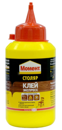 клей Экспресс Столяр  250 г банка Момент (желтый)