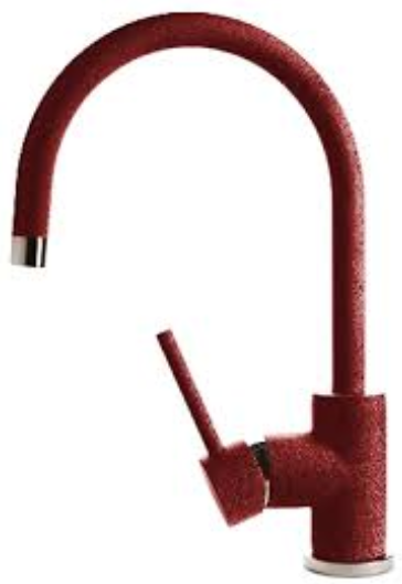 Смеситель GRANFEST 3023   красный марс