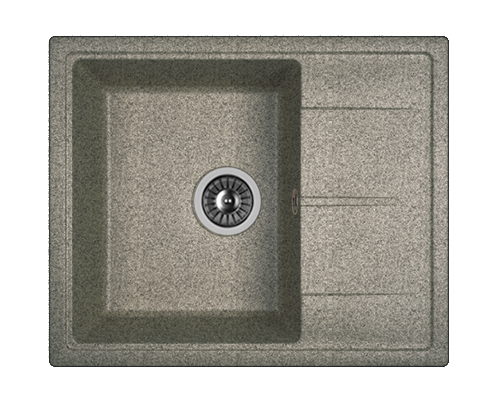 Мойка Dr. Gans Ника 580 прямоугольная с крылом базальт (стоп-лист)