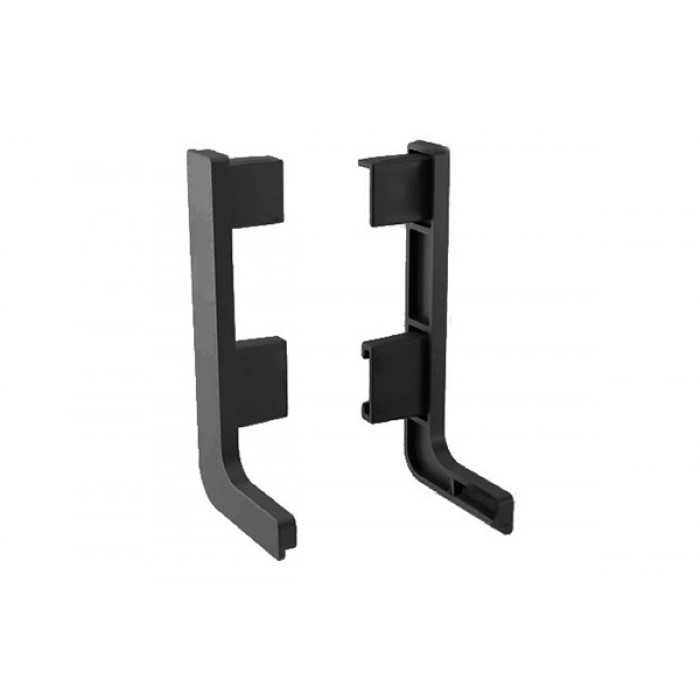 Комплект открытых заглушек для профиля "L" 8006, черный TG.CSP0158-06 SALE (стоп-лист)