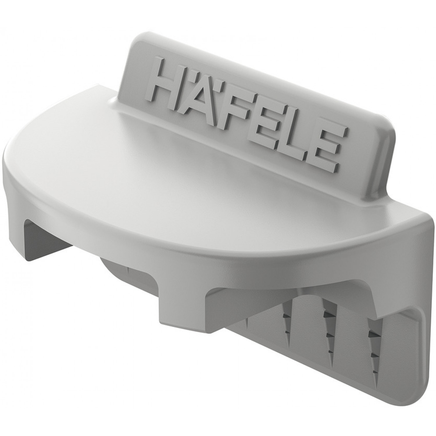 HAFELE Фиксатор задней стенки, для монтажа в паз пластмасса, серый (260.09.560) (стоп-лист)