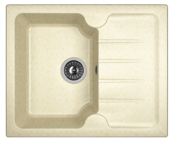 Мойка Dr. Gans Лора 620 прямоугольная с крылом латте (заказ)