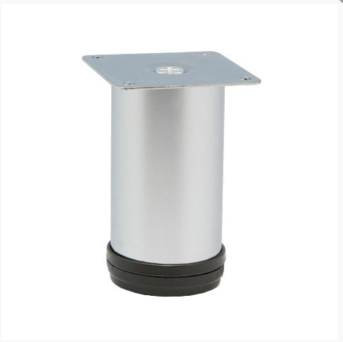 Опора регулируемая круглая h 100 d 50 хром матовый метал/крепление