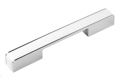 BRD RS266CP/W.4 ручка-скоба 160 мм хром полированный/белый (снято)