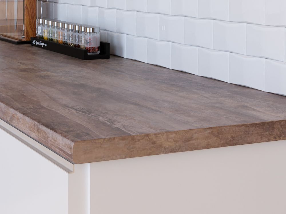 Столешница КЕДР МК 3000*600*38мм 1 группа - Стромболи коричневый - Stromboli brown 7354/S (заказ)