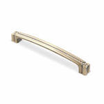 KR CRL18-128 ручка-скоба 128 мм  хром полированный со стразами SALE