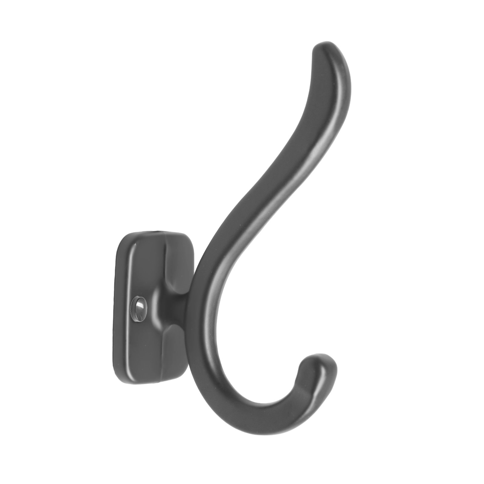 Крючок 2-х рожковый черный Smile