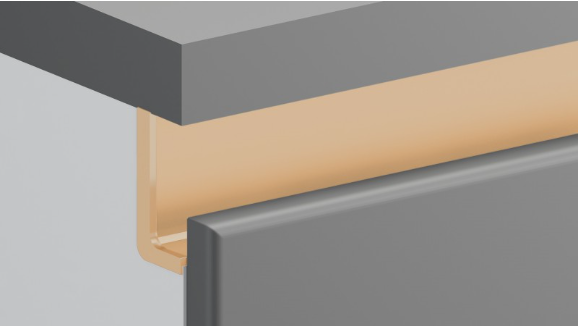 BRD RP051SG.1/000/4100 ручка-профиль L 4100мм GOLA BALANCE сатиновое золото