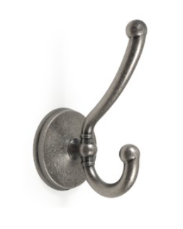 BRD K218BAZ.9 Крючок LAURA 2-х рожковый чернёный старинный цинк (заказ)