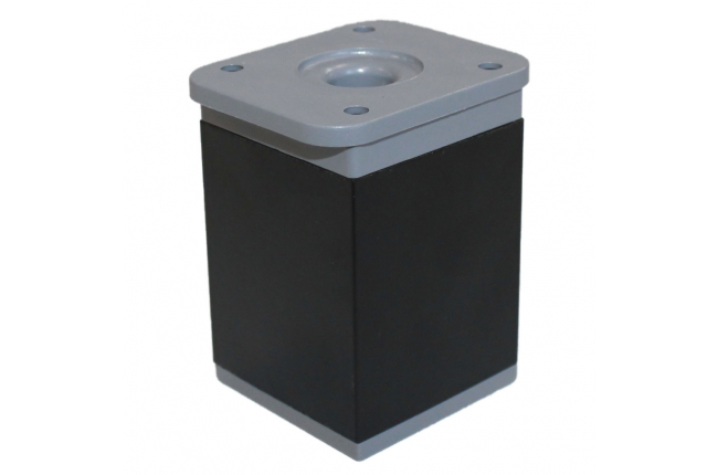 SETE Опоры регулируемые квадратные h 60 пластик+алюм.,черные