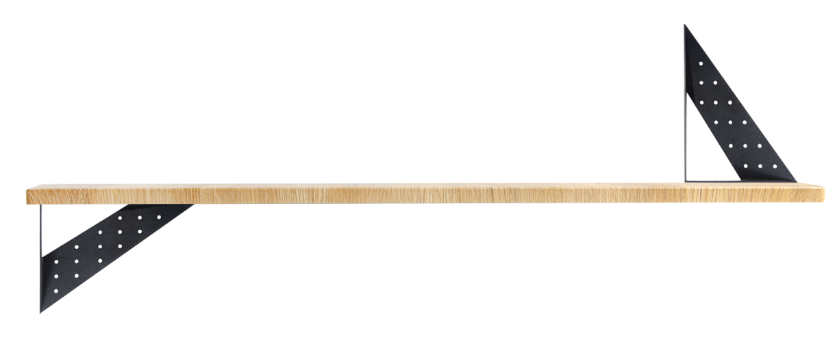 BRD P304BL.4 полкодержатель SKAT Черный (компл. 2 шт)