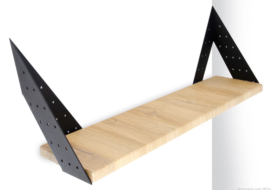 BRD P304BL.4 полкодержатель SKAT Черный (компл. 2 шт)