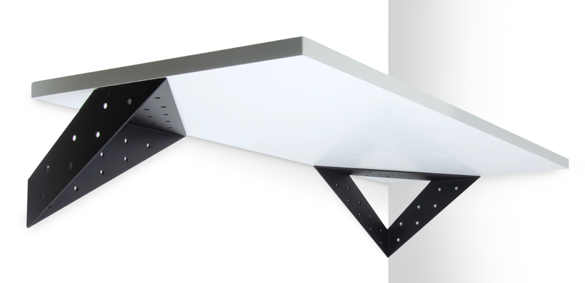 BRD P304BL.4 полкодержатель SKAT Черный (компл. 2 шт)