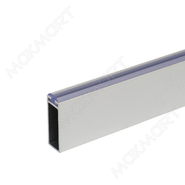 Linear Штанга для одежды 10х30 c демпфером, L=2000мм, отделка алюминий (анод.) (заказ)