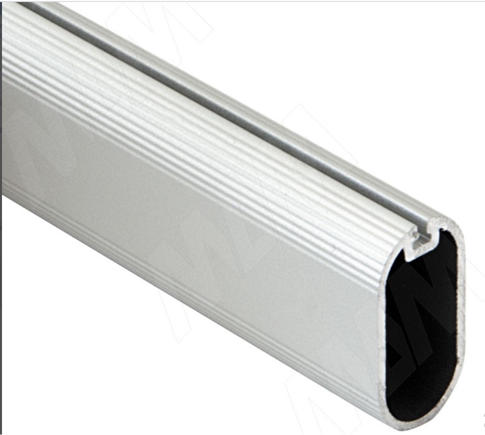 ELIPS Штанга овальная 15х30, с пазом под демпфер, черная L-5600 (заказ)