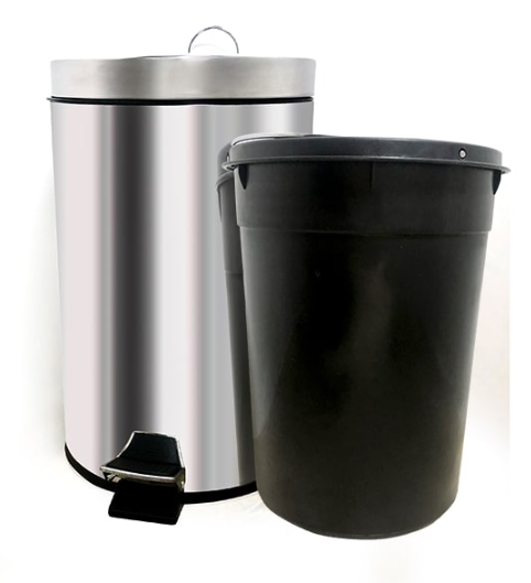 Ведро для мусора 12L, 250*400мм металл/пластик SALE