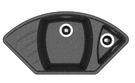 Мойка Dr. Gans Габи 1015 трапеция черный (заказ)