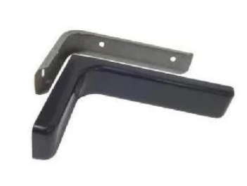 Полкодержатель с декоративной накладкой черный 183 х114 х35