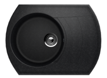 Мойка ULGRAN U-206-308 овал универсальная черный