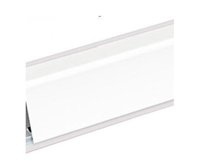 плинтус алюминиевый 3000 КВАДРО-Ч Белый (заказ)