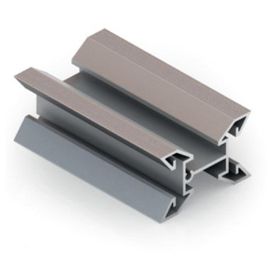 Аристо Вертикальный несущий профиль 5,4м Серебро матовое