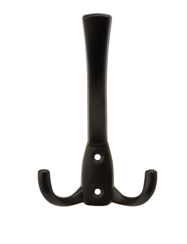 Крючок HKS.R20.3h.BLCK, 3-х рожковый черный