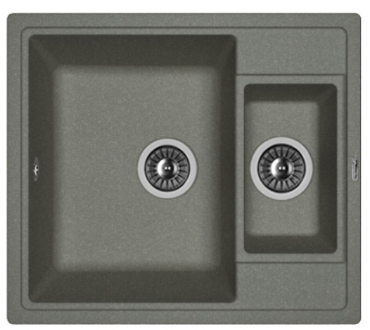 Мойка FLORENTINA Липси К 580*510*217 черный (заказ)