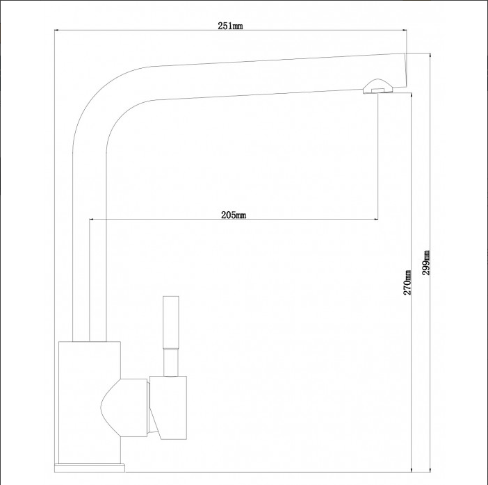 Смеситель ЛИРА, графит
