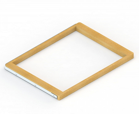 Аристо Рамка для корзин выдвижная, серия 460, L=450, Дерево светлое/белое (заказ)