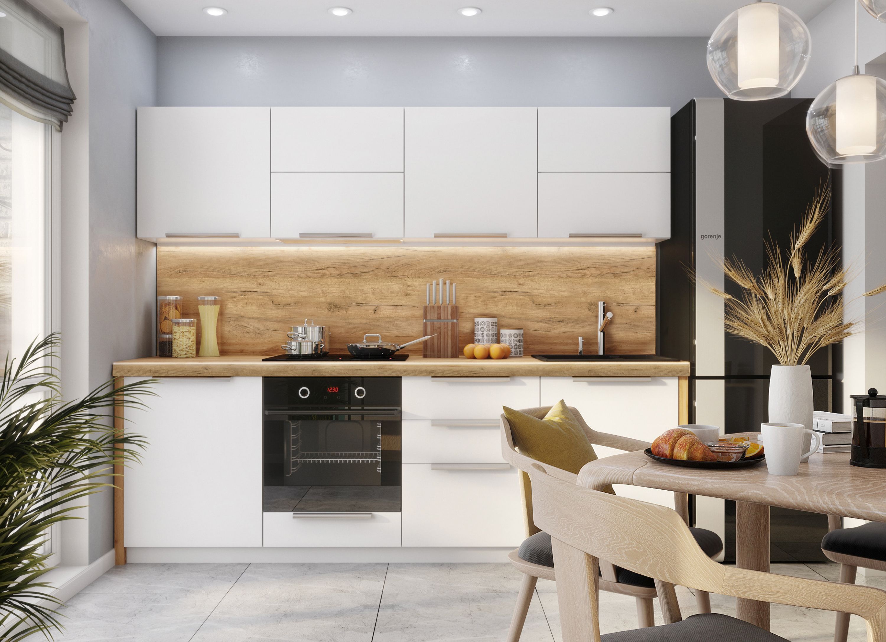 Столешница R3 КЕДР МК 3000*600*38мм 1 группа - Дуб Крафт золотой 1003/S_R3(заказ)