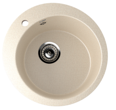 Мойка ULGRAN U-405-328 круглая  бежевый