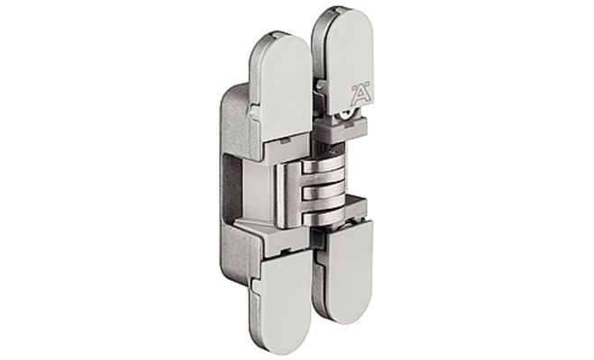 HAFELE Петля скрытая, хром матовая, заглушка серая 14х72 мм (341.24.415) SALE (стоп-лист)