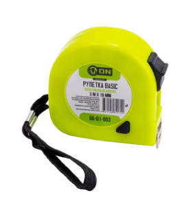 Рулетка BASIC 3м*16мм ON, 05-01-003