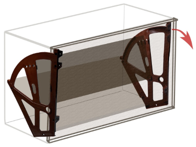 Обувница ДВУХУРОВНЕВАЯ (лев+прав+2упора+4втулки)  коричневый SALE